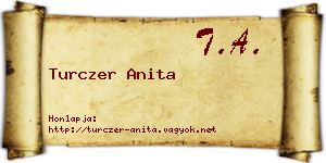 Turczer Anita névjegykártya